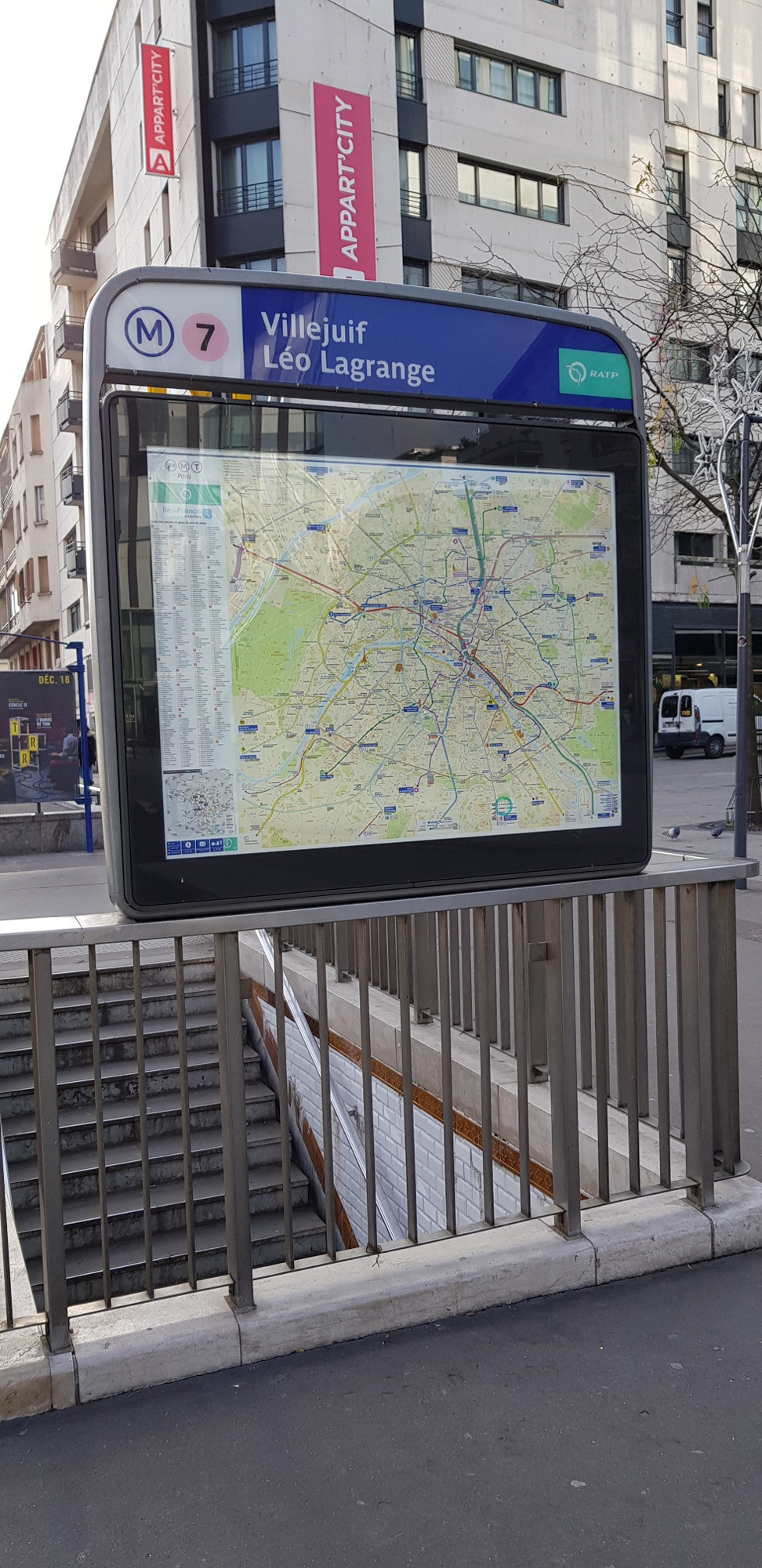 Panneau metro Saint Ouen